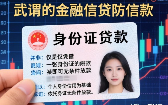 武汉身份证贷款怎么办理，凭身份证能贷多少钱？