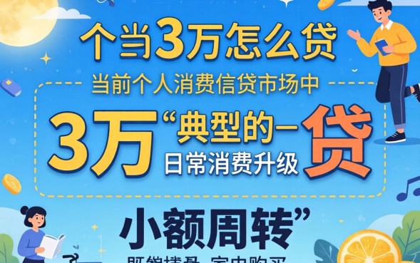 贷款3万怎么贷，急用钱哪个正规平台能秒下款？