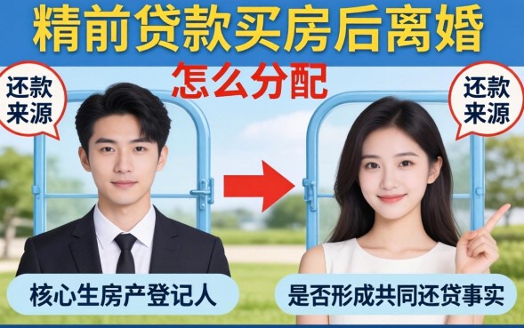 婚前贷款买房离婚后怎么分配，离婚后房子归谁
