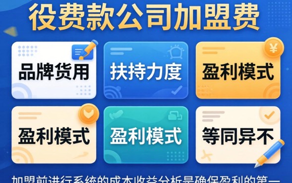 贷款公司加盟费多少钱？加盟条件和费用标准