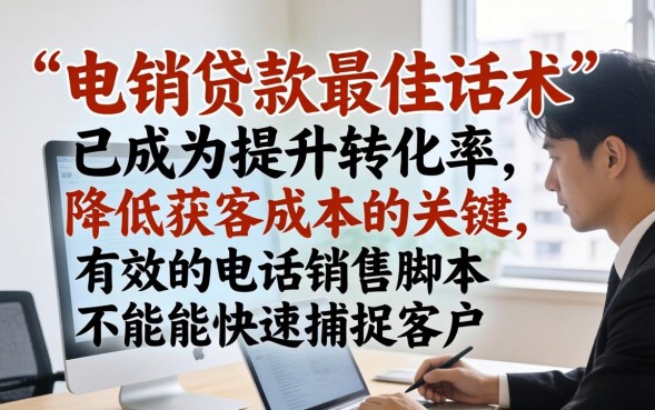 电销贷款最佳话术有哪些？，贷款电销话术技巧