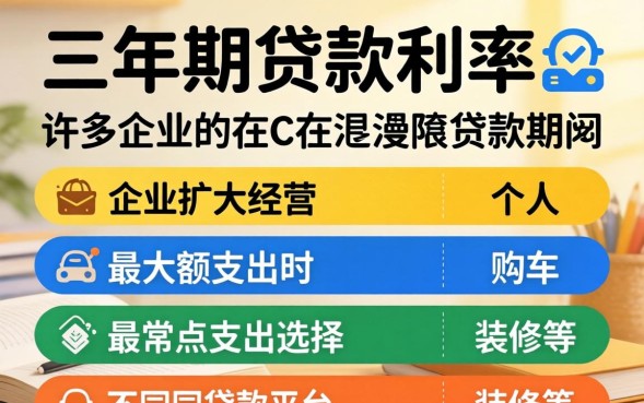 三年期贷款利率是多少，哪家银行最低