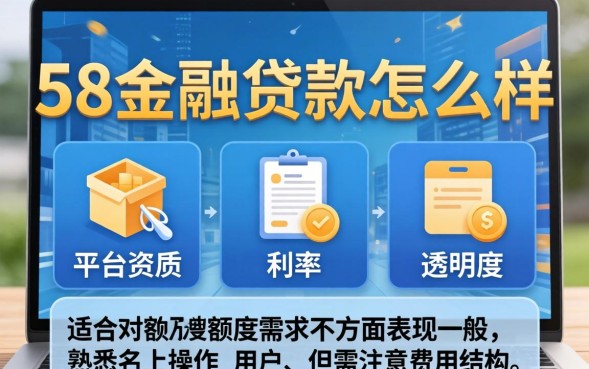 58金融贷款怎么样，58金融贷款靠谱吗