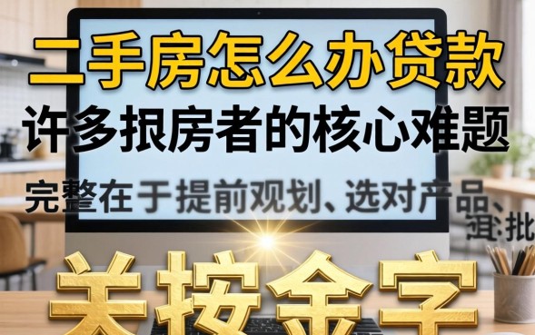 买二手房怎么办贷款？二手房贷款流程及注意事项