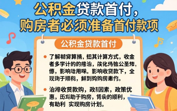 公积金贷款首付多少，公积金贷款首付比例