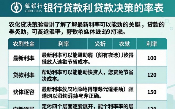 农业银行贷款利率表在哪里查看，农业银行贷款利率是多少