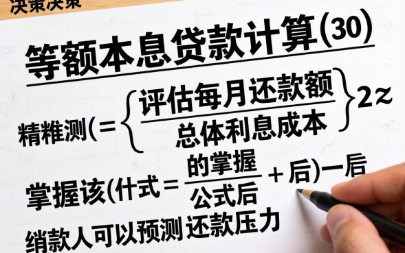 等额本息贷款计算公式是什么，等额本息怎么计算