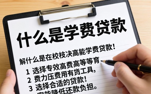 学费贷款怎么申请？2026年最全申请流程及条件详解