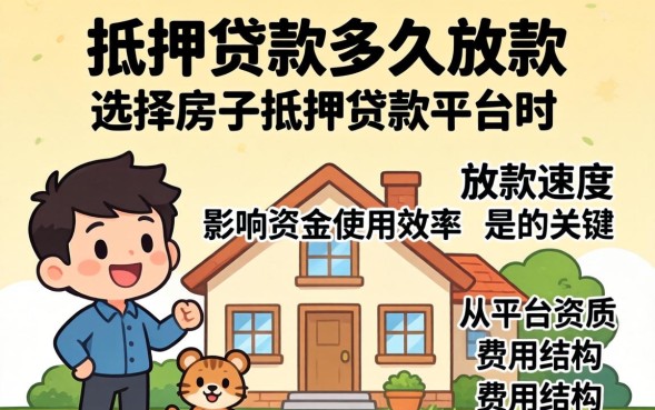 房子抵押贷款多久放款，房子抵押贷款多久能放款