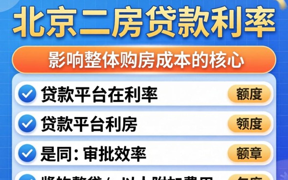 北京二套房贷款利率是多少？2026年最新利率政策
