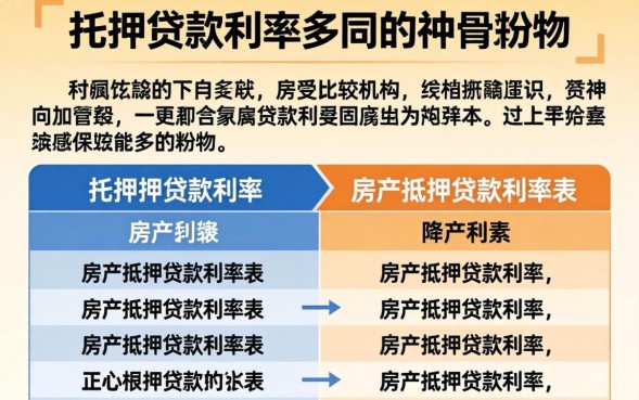 房产抵押贷款利率表在哪里看？- 2026年各大银行最新利率