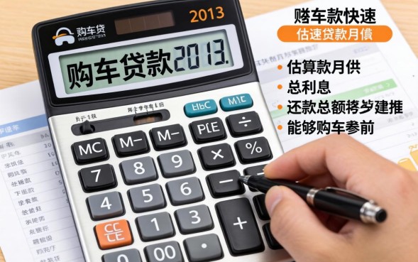 2013年购车贷款计算器怎么使用，购车贷款计算器在哪下载？