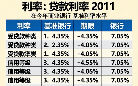 2011年银行贷款利率是多少？历年银行贷款利率一览表