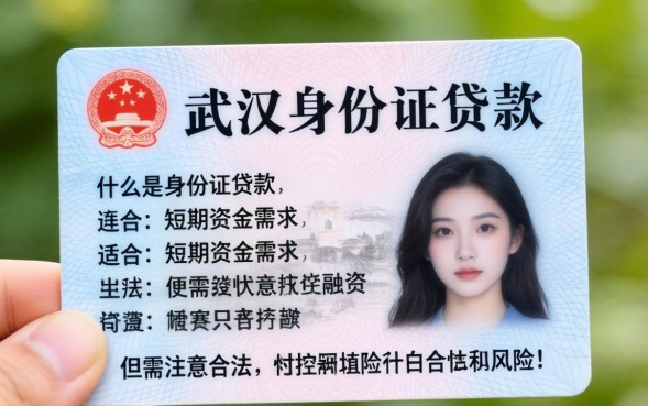 武汉身份证可以贷款吗，武汉身份证贷款在哪里可以办理