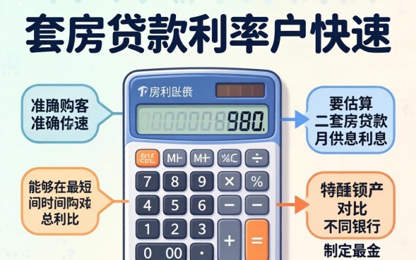 二套房贷款利率怎么算？2026年二套房贷款利率计算器