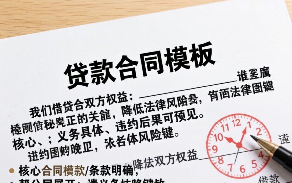 贷款合同模板怎么写？，贷款合同模板下载范本