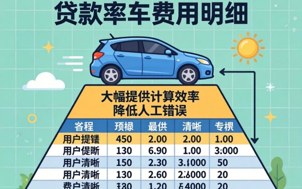 贷款买车费用明细有哪些？贷款买车具体费用有哪些